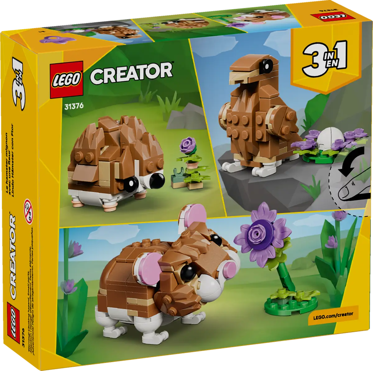 Hamster mignon avec une Fleur (31376)